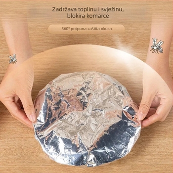 Set za očuvanje hrane – Aluminijski folijski termoizolacijski poklopi za posude, kućna kuhinja, 3–5 komada, rok trajanja 5 godina, Zapremina pakiranja 100, 200 setova u kutiji