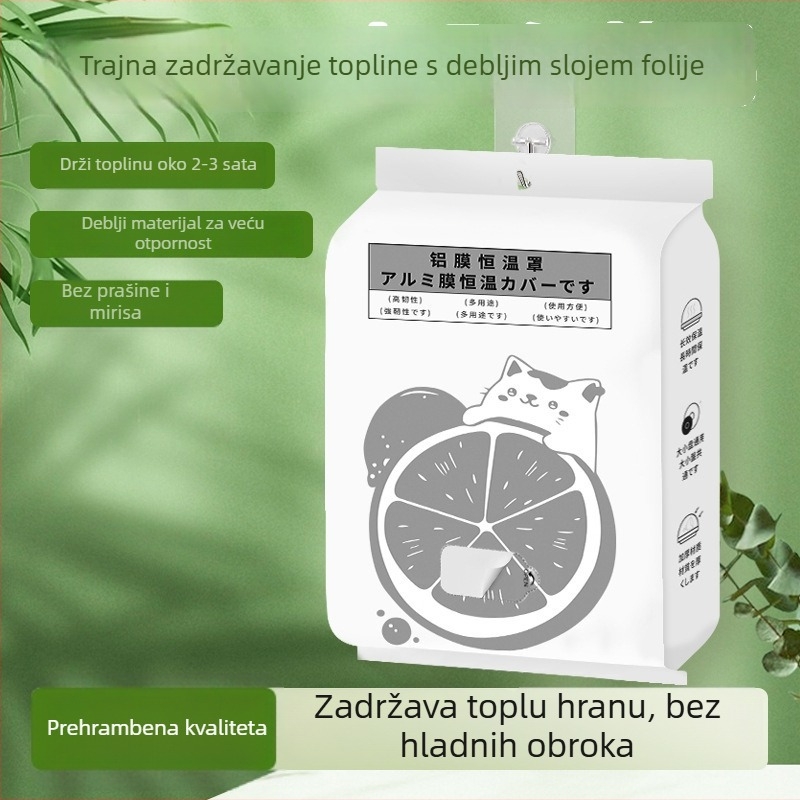 Set za očuvanje hrane – Aluminijski folijski termoizolacijski poklopi za posude, kućna kuhinja, 3–5 komada, rok trajanja 5 godina, Zapremina pakiranja 100, 200 setova u kutiji