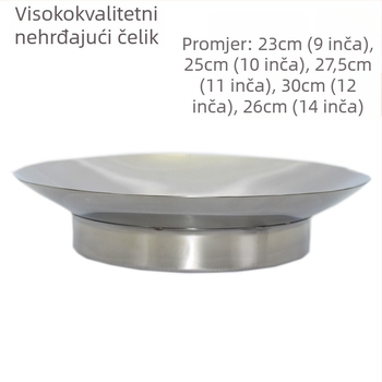 Debeli posuda od nehrđajućeg čelika za knedle i nadjev