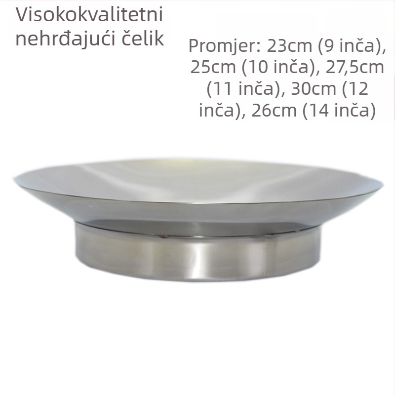 Debeli posuda od nehrđajućeg čelika za knedle i nadjev