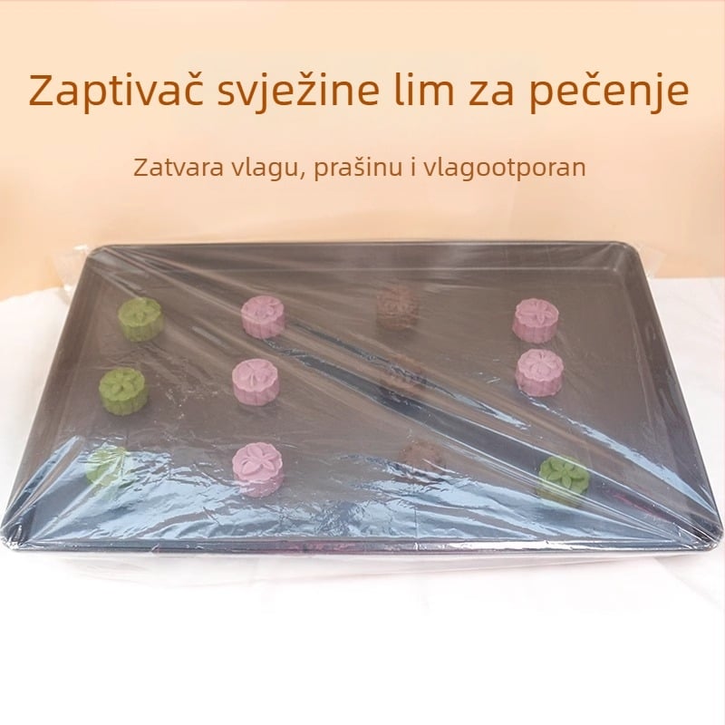 Set kutije za fermentaciju tijesta i vreće za čuvanje svježine – plastika, prašinsko zaštićeni poklopac, 1 kom