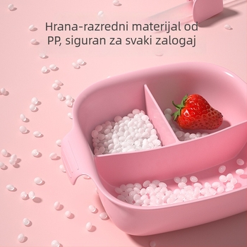 DIY dječji tanjur s integriranim pretincima – PP materijal, marka mitoo baby, pogodno za djecu iznad 6 mjeseci