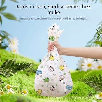 Jednokratna piknik podloga, od netkanog materijala, otporna na vlagu i vodootporna, debela za kampiranje, prijenosna travnata podloga