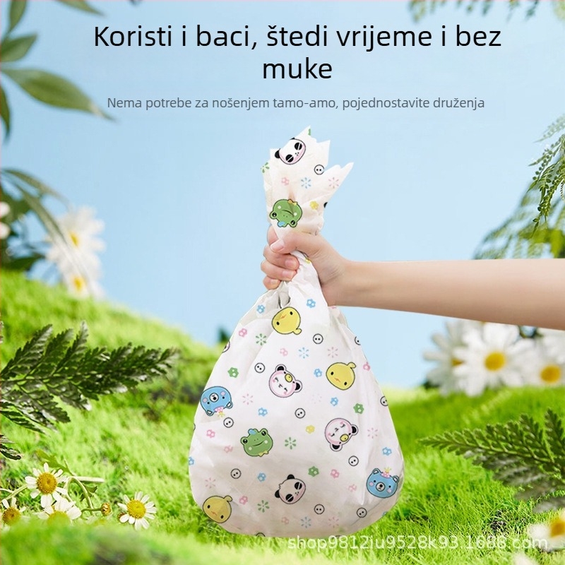 Jednokratna piknik podloga, od netkanog materijala, otporna na vlagu i vodootporna, debela za kampiranje, prijenosna travnata podloga