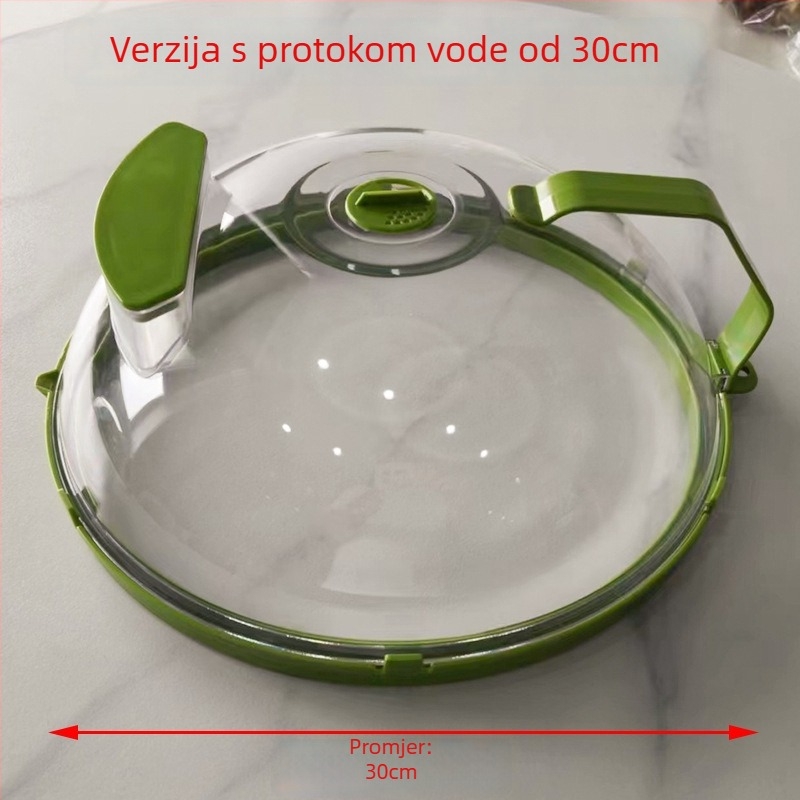 Poklopac za mikrovalnu protiv prskanja, toplinski otporan plastični materijal, za zagrijavanje hrane i očuvanje svježine; otporan na ulje; marka Hui qisi; stil moderan jednostavan (Materijal: plastika; Marka: Hui qisi; Stil: modernan jednostavan)