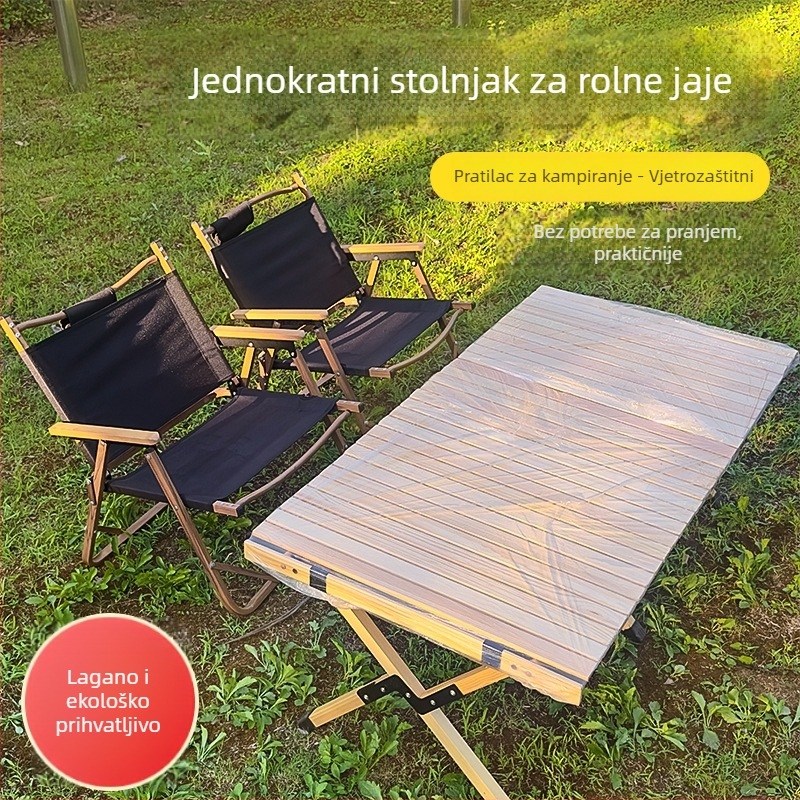 Jednokratni stolnjak, kružnog oblika, plastični (PE/polyetilen), modernog minimalističkog stila