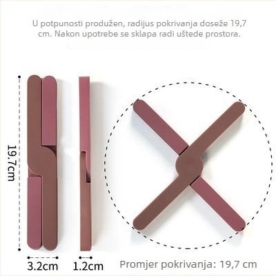 Silikonska podloga za toplinsku izolaciju s nepravilnim oblikom za posude i šalice, 66 g, jesen 2020