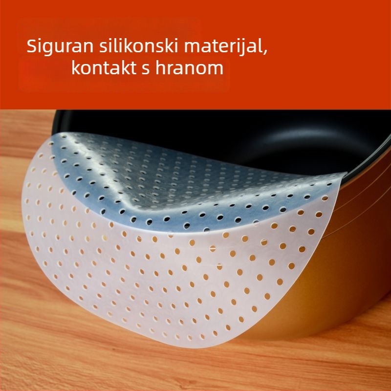 Silikonska podloga za kuhanje riže, okrugla, neprijanjajuća, debela