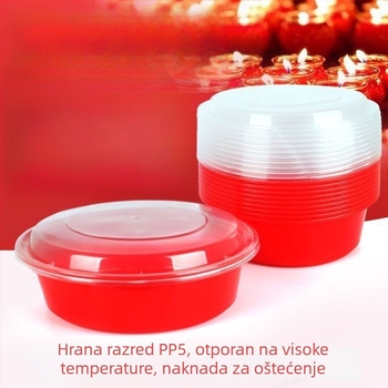 Jednokratna kutija za svečane prilike, plastična (mikrovalna pećnica: nije kompatibilna; nije biološki razgradiva)