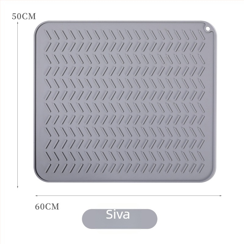 Silikonirani podmetač za čaše, kvadratnog oblika, otporan na visoke temperature, protuklizni, otporan na mrlje