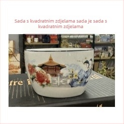 Keramički set zdjela, tanjura i žlica — Yexin, keramika, moderan minimalistički stil, porijeklo: Chaozhou, serija Good Luck Arrives, prilagodljiva obrada