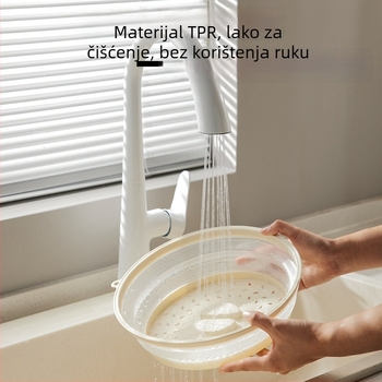 Kryt za zagrijavanje mikrovalne pećnice, sklopan, otporan na prljavštinu i čuva svježinu, otporan na ulje i prskanje • Marka: Drugo • Materijal: Drugo • Ovlaštene privatne marke: Da • Stil: Moderna jednostavnost