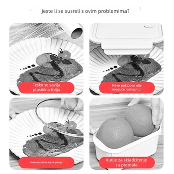 Plastični jednokratni poklopci za posude s folijom za hranu, otporni na mirise, marka Famous and Excellent, 1 komad, rok trajanja 3 godine