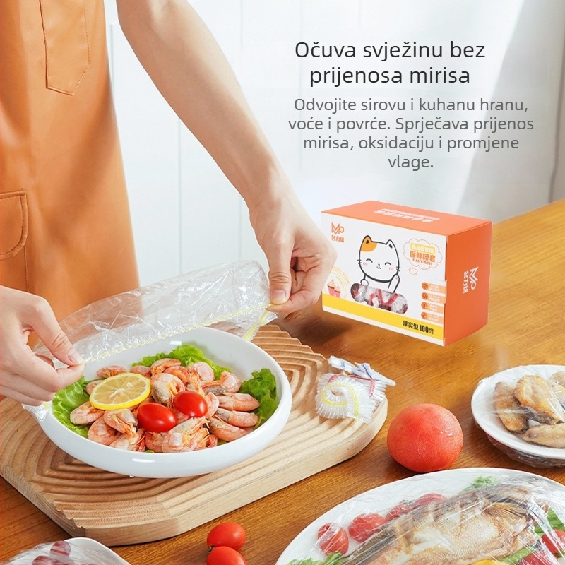 Plastični jednokratni poklopci za posude s folijom za hranu, otporni na mirise, marka Famous and Excellent, 1 komad, rok trajanja 3 godine