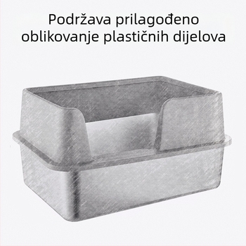 Nerđajući čelik 304, kvadratna duboka i debela posuda s poklopcem za parenje riže i posluživanje na švedskom stolu