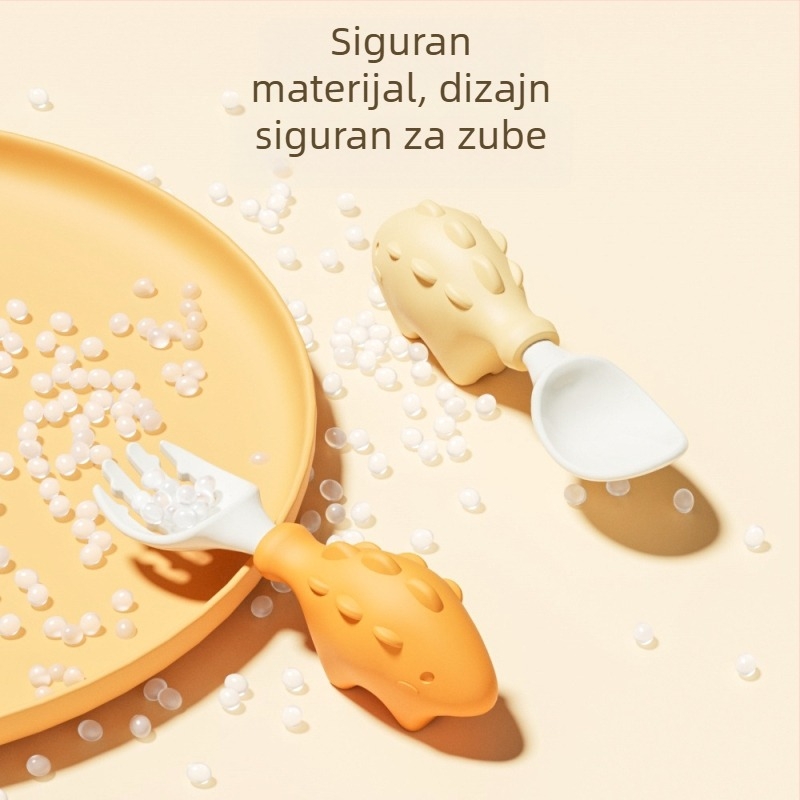 Set pribora za bebe - vilica i žlica, 2 komada, PP materijal, za djecu od 3 mjeseca