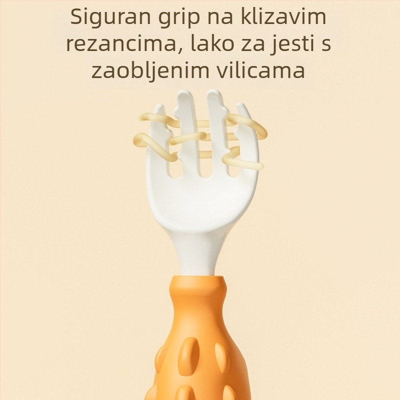 Set pribora za bebe - vilica i žlica, 2 komada, PP materijal, za djecu od 3 mjeseca