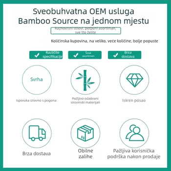 Vilica za voće od bambusa, moderni minimalistički stil, sigurna za djecu, vrhunska kvaliteta, izlazak proljeće 2025