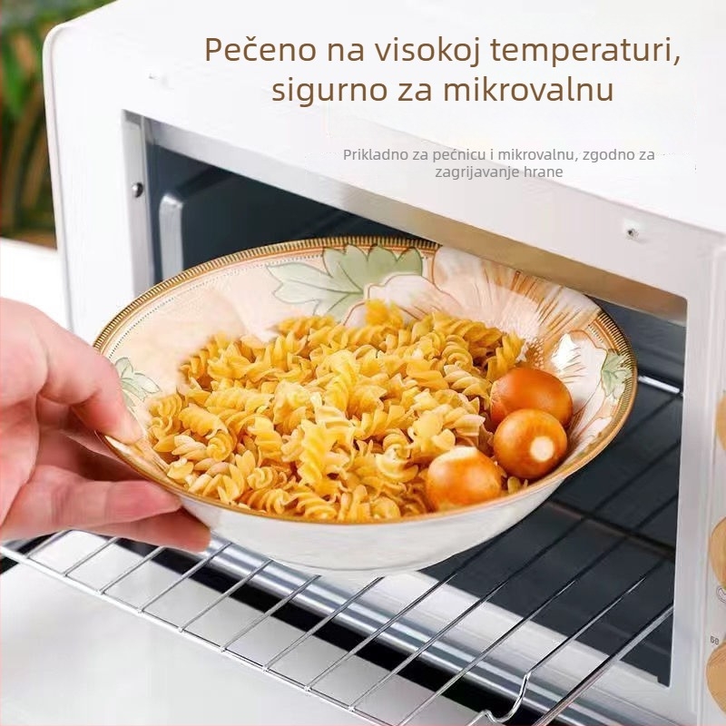 Porcelanska zdjela za parena jaja, japanskog stila, dvostruka drška, dubok i debeli dizajn, nije prikladno za mikrovalnu