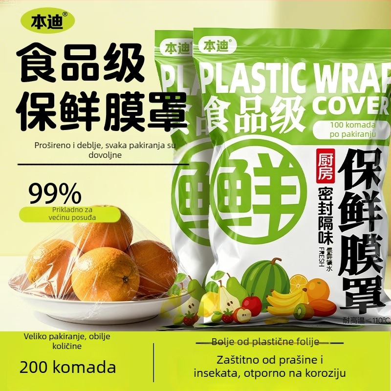 Jednokratne plastične navlake za pokrivanje filma za očuvanje svježine – kućna upotreba, 1 kom, rok trajanja 3 godine