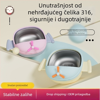Jiayibaby Crtani dječji posuda za hranjenje – PP materijal, za djecu od 6 mjeseci, 48 komada u kutiji