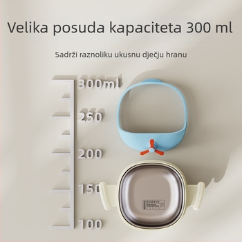 Jiayibaby Crtani dječji posuda za hranjenje – PP materijal, za djecu od 6 mjeseci, 48 komada u kutiji