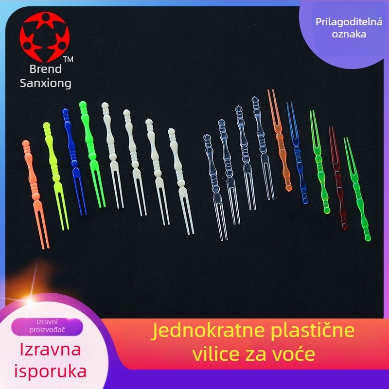 Jednokratna plastična vilica za voće, Yingda; stil: Moderna jednostavnost; poliranje: vodeno poliranje; materijal: Plast