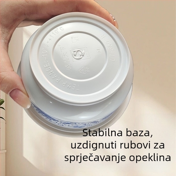 Jednokratna plastična zdjela, debela, prehrambene kvalitete, 300 ml, okrugla