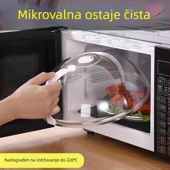 Poklopac za mikrovalnu pećnicu, otporan na prskanje, otporan na visoke temperature, siguran za hranu, čuva hranu svježu