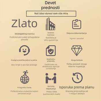 Jednokratni set štapić za jelo (tri ili četiri komada) s Kraft papirnom pakiranjem, biorazgradivo, moguć ispis logotipa i prilagodba, 500 paketa po kutiji