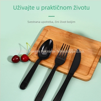 Jednokratne vilice od PP-a, individualno zapakirane, pakiranje 1000 kom, za tortu, voće i steak