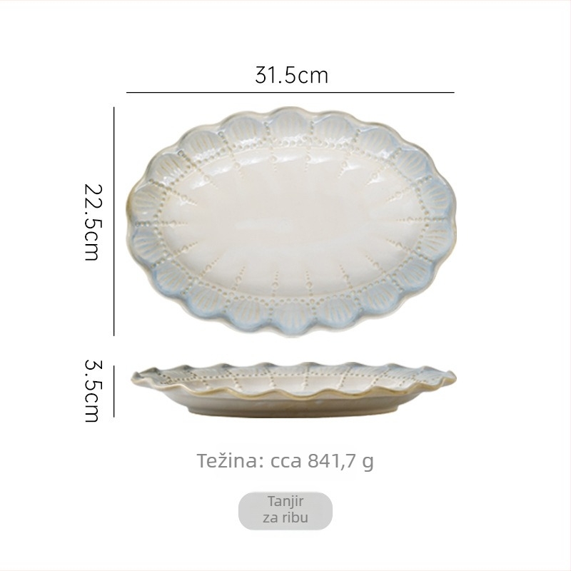 Sumeiji porcelin set posuđa s rižinim zdjelicama i tanjurima – mikrovalna kompatibilnost, francuski reljefni uzorak, tisk logotipa i prilagodba dostupni