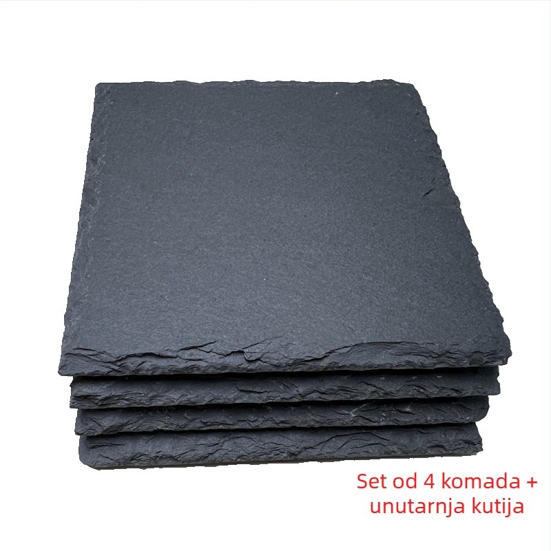 Podmetač za čaše od škriljevca, okrugli, marka Rising Sun, podrijetlo Jiujiang