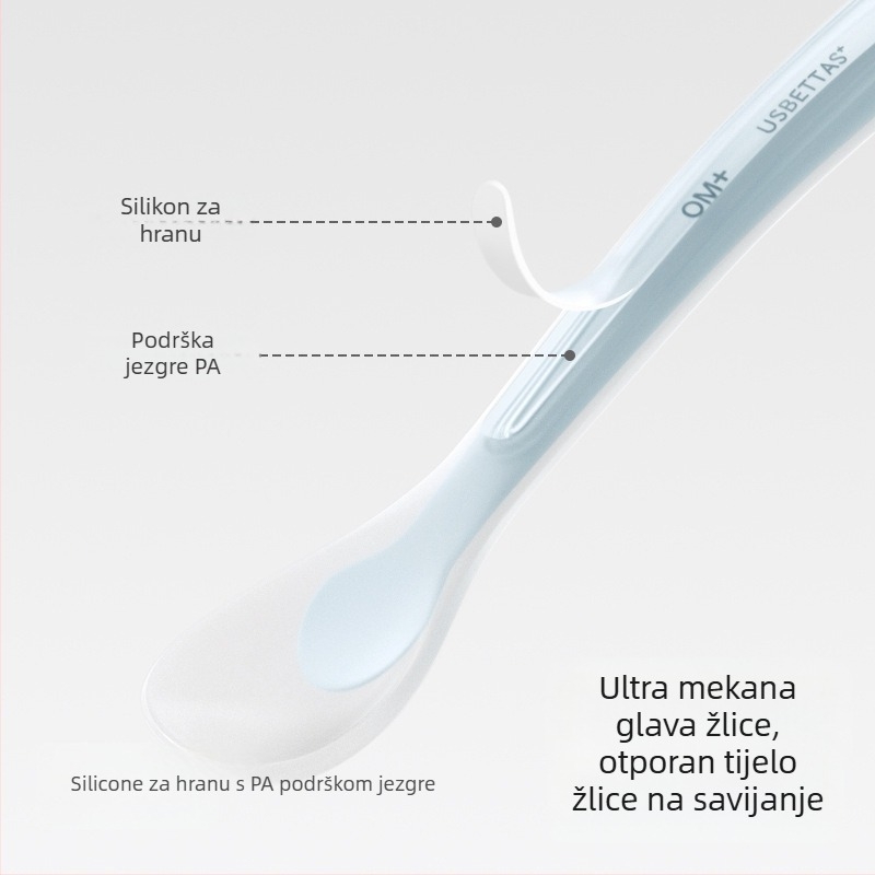 Betides silikonska dječja žličica za hranjenje – mekana, za djecu od 3 mjeseca, svjež i sladak stil