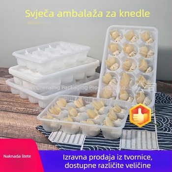 Jednokratna kutija za wontone, s 12/15/20 odjeljaka, debela, posuda za hranu od PP, mikrovalna kompatibilna