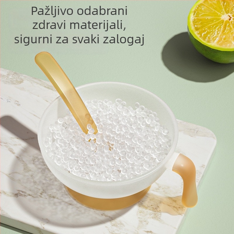 Set posuđa za hranjenje beba: zdjelica za hranjenje i žlica, od ekološki prihvatljivog PP-a, za djecu od 6 mjeseci i starije, 2-dijelni set.