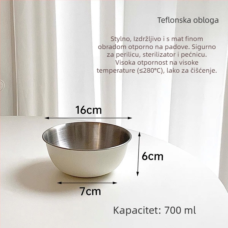 Posuda od 316 nehrđajućeg čelika, hrani klasa, s mjernom skalom, kuhinjski marinacijski spremnik, zdjela za sirovo meso i tijesto