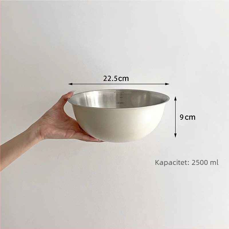 Posuda od 316 nehrđajućeg čelika, hrani klasa, s mjernom skalom, kuhinjski marinacijski spremnik, zdjela za sirovo meso i tijesto