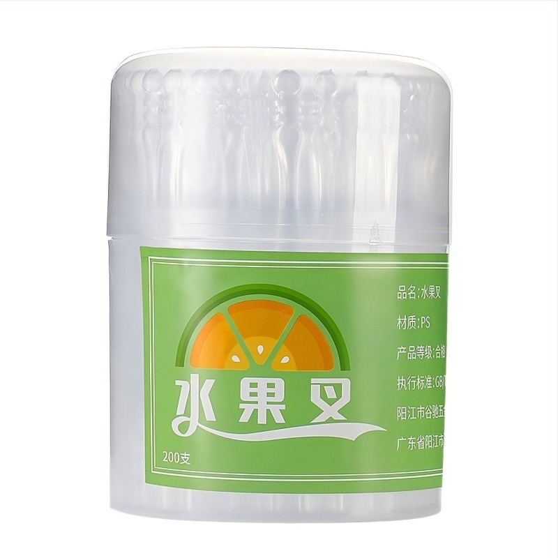 Plastične jednokratne vilice za voće, kućna upotreba, minimalistički stil, debeli dizajn za izdržljivost