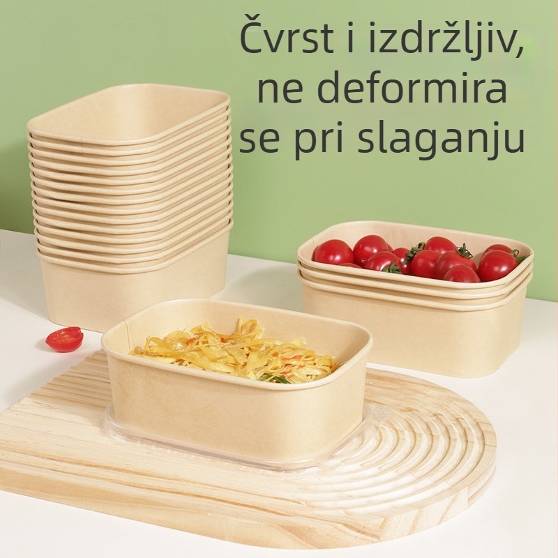Jednokratna aluminijska kutija za obrok za dostavu, nije sigurna za mikrovalnu