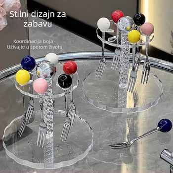 Set vilica za voće od nehrđajućeg čelika, jednostavan stil, crtić uzorak, prvoklasna kvaliteta