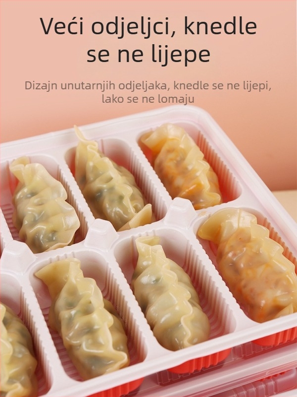 Kutija za pakiranje dim sum s velikom mrežom – jednokratna, prehrambeni PP5, tisk loga, nije pogodna za mikrovalnu, komercijalna uporaba