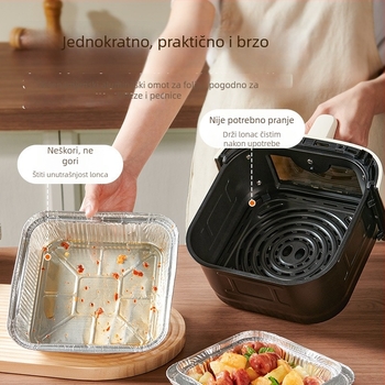Tava od aluminijske folije za air fryer - materijal: aluminijska folija; kategorija: jednokratna kutija