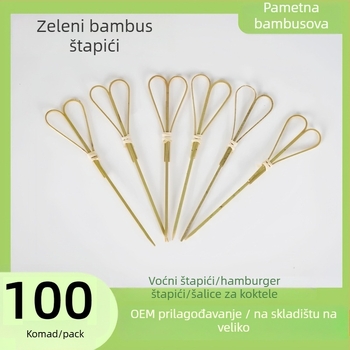 Jednokratni bambusovi štapići za voće – moderni minimalistički stil, bez logotipa, Brand: Drugo, Kategorija: Znak, Za odrasle, Kvaliteta: Kvalificirani proizvod