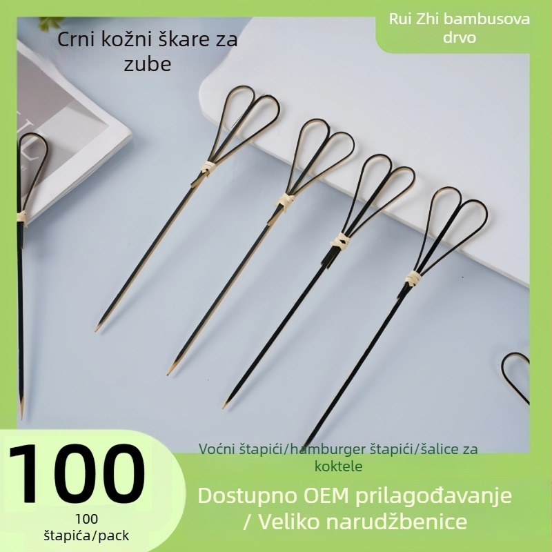 Jednokratni bambusovi štapići za voće – moderni minimalistički stil, bez logotipa, Brand: Drugo, Kategorija: Znak, Za odrasle, Kvaliteta: Kvalificirani proizvod
