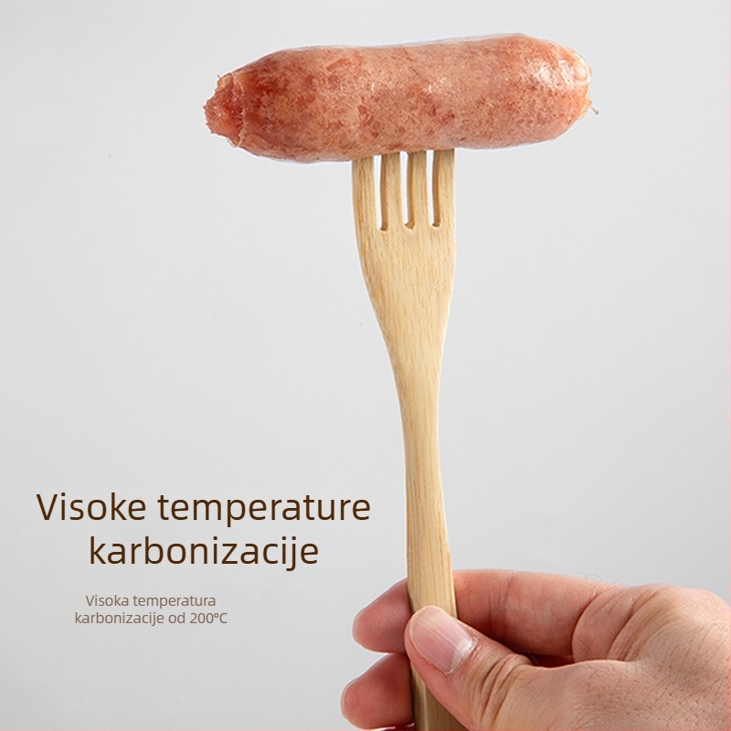 Set noževa, vilica i žlica od bambusa, tri komada – bambus materijal, moderan jednostavan stil, prilagodljiv, vrhunska kvaliteta