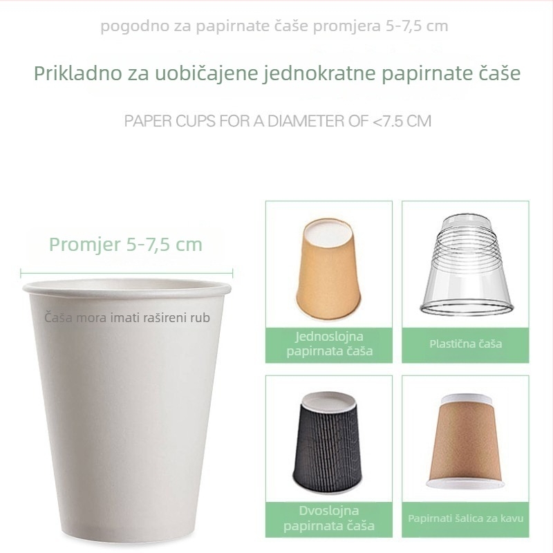 Plastični držač čaša za stolni prostor, bez bušenja, moderni minimalistički dizajn