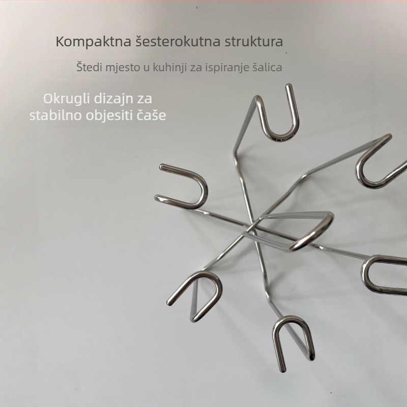 Držač za čaše s odvodnim i obrnuto dizajnom, za staklene čaše i čajne šalice, jednostavan stil, nije uvezeno