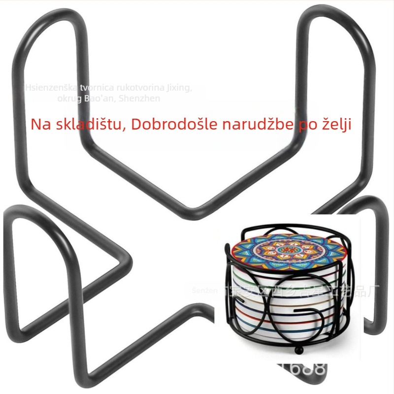 Držač čaša od željeznih žica, nordijski stil, težina 60 g, lansiran ljeto 2021