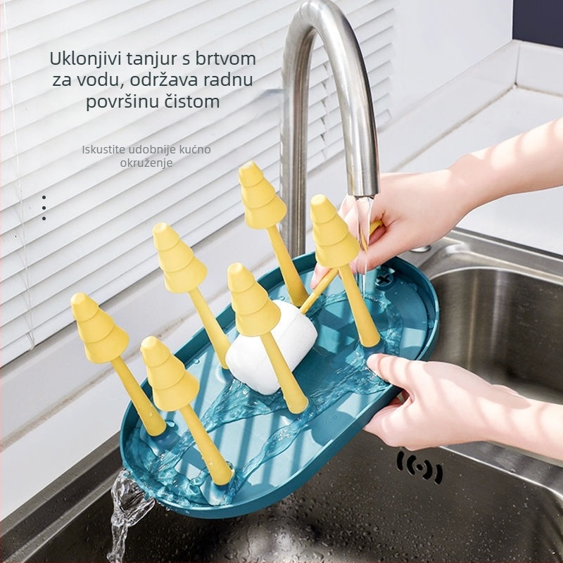 Držač čaša s dizajnom šume, svijetlog luksuznog stila (plastika, 90 g, stolni držač za čaše)